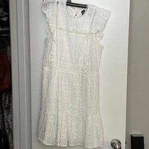 Wild Fable White Ruffle Dress